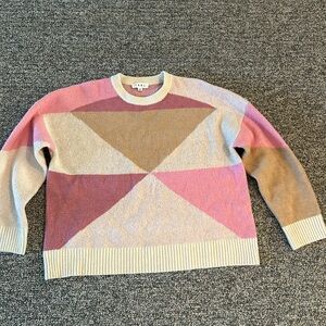THML color block sweater Sz M